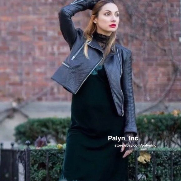 LAST NWT ZARA LONG VELVET DRESS WITH LACE - Picture 3 of 11